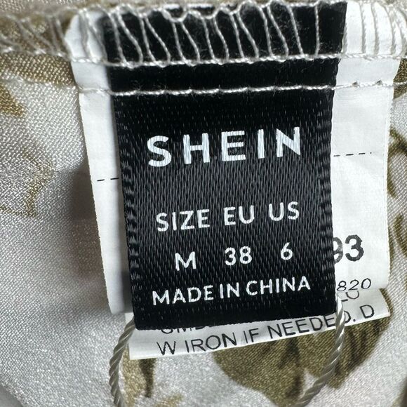 White floral off shoulder ruffle sundress size 6 - Picture 8 of 8